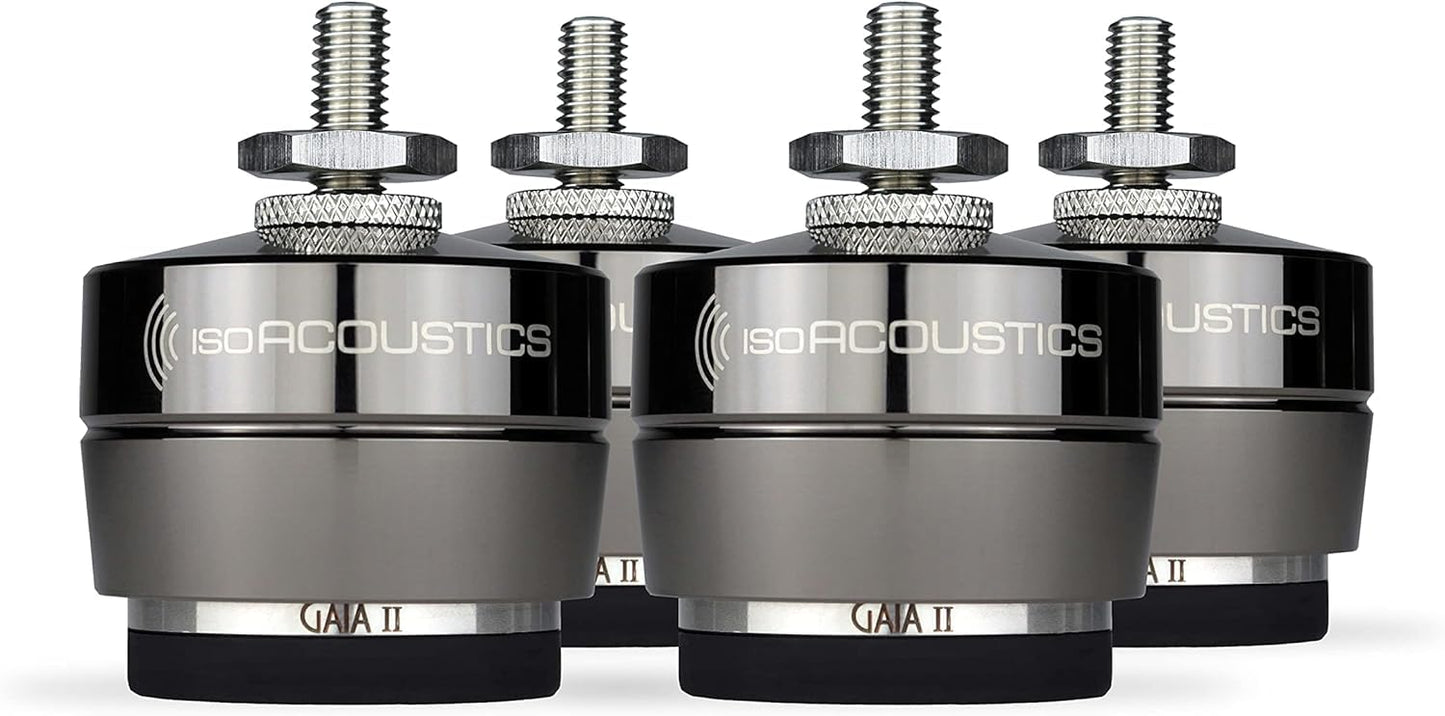 IsoAcoustics Gaia Series Isolation Feet for Speakers & Subwoofers (Gaia II, 120 lb max) ÿ Set of 4