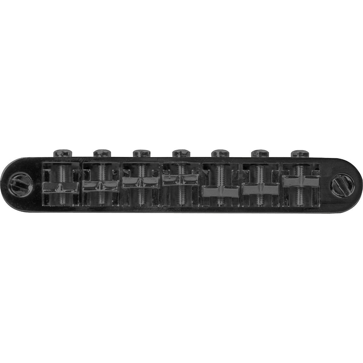 TonePros TP7-B Metric Tuneomatic, 7 String, Large Posts, Black