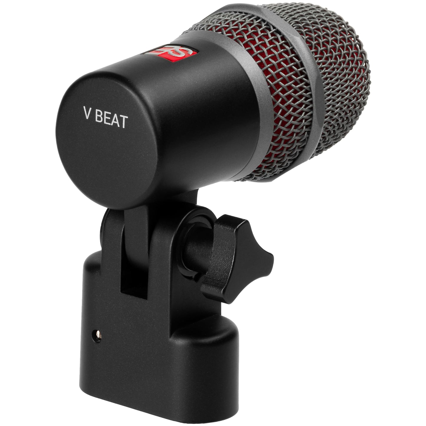 SE ELECTRONICS V BEAT Drum Mic - Compact Dynamic Supercardioid Drum Microphone for Toms & Snares with Adjustable Swivel Mount for Precise Positioning - Perfect for Studio & Live Use