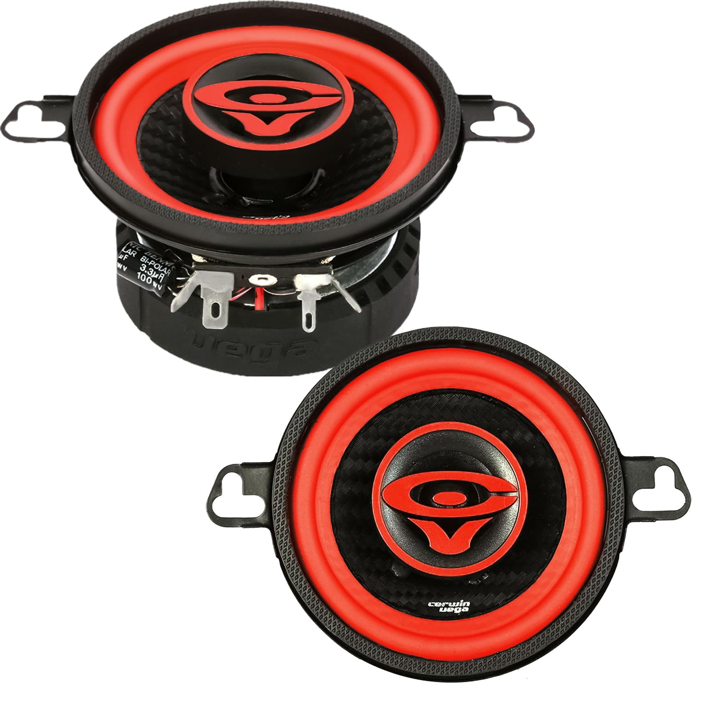 CERWIN-VEGA! "2025 Edition V3 ÿ 3" 2-Way Full Range Premium Quality Coaxial Car Audio Speakers, 180W Max Power - Sold in Pairs