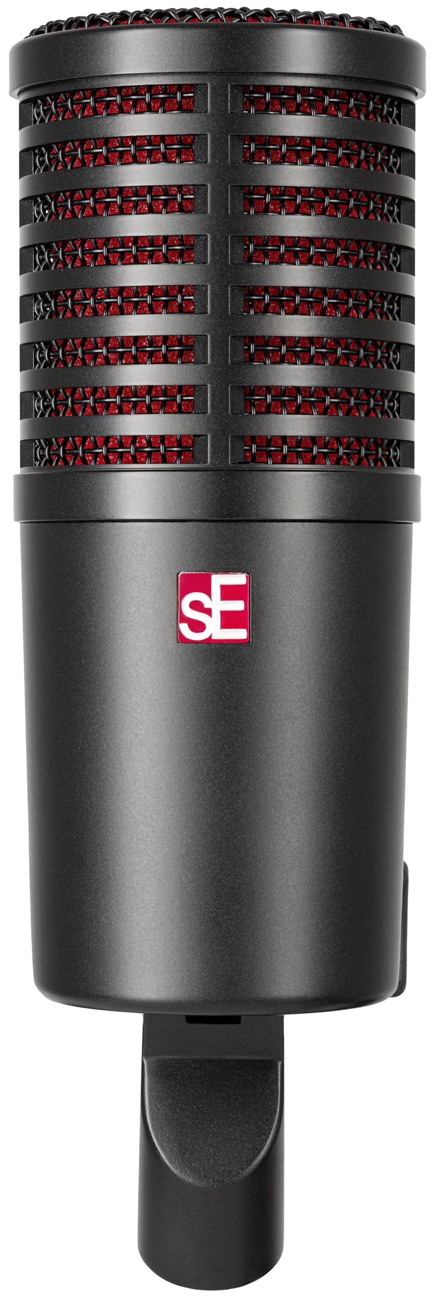 SE ELECTRONICS DynaCaster DCM8 Dynamic Microphone with Built-in Preamp, Shockmount & Pop Filter - Front-Addressed Active Cardioid Dynamic Mic with 6 EQ Modes - Podcast Microphone for Content Creators