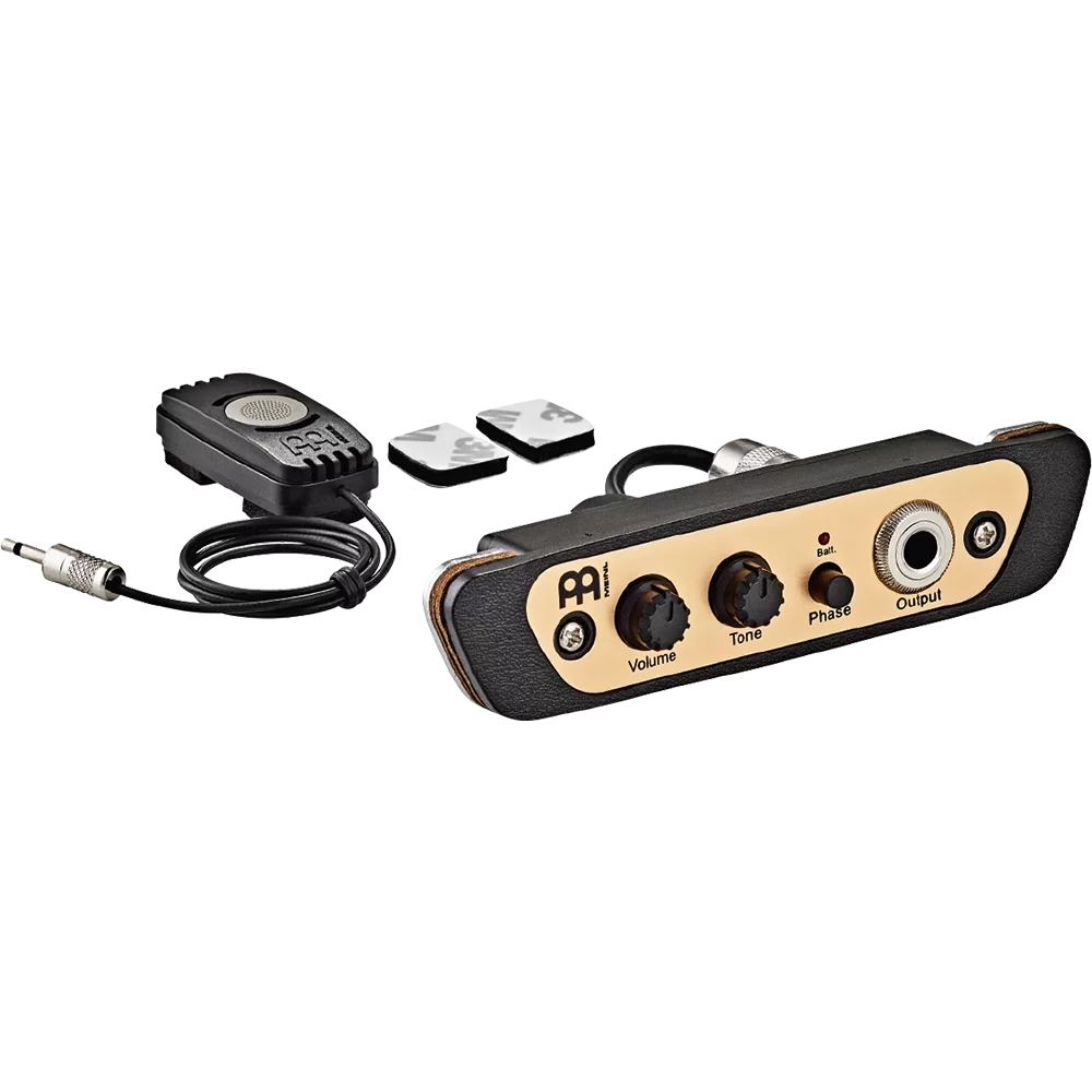 Meinl Percussion Cajon Box Drum Preamp/Pickup for Most Common Models, Eliminate Mic Stands and Get Crystal Clear Sounds, 2-Year Warranty (PA-CAJ)