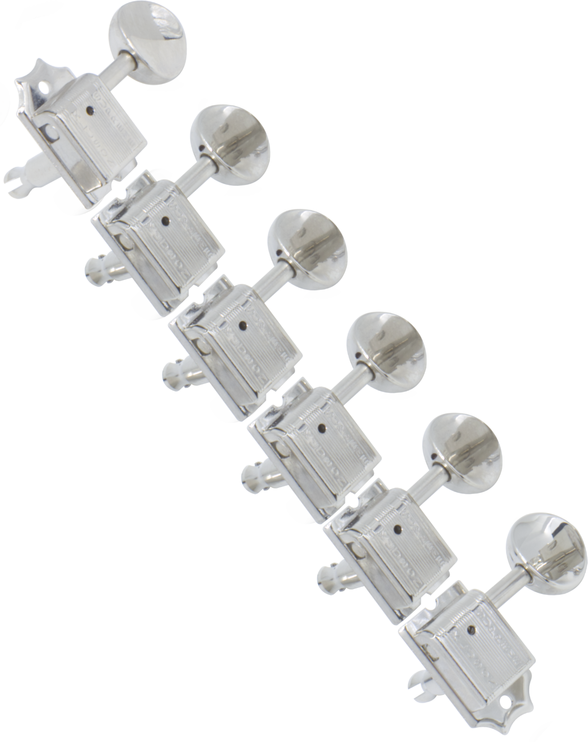 Tuning Machine - Kluson Supreme, Oval Buttons, 6/Line, Nickel