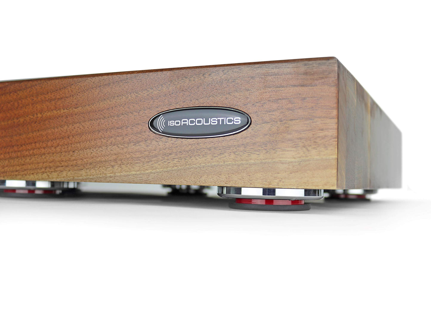 IsoAcoustics Delos Turntable Isolation Butcher Block Series: 2216W2 (22" W x 16" D x 3" H) Walnut