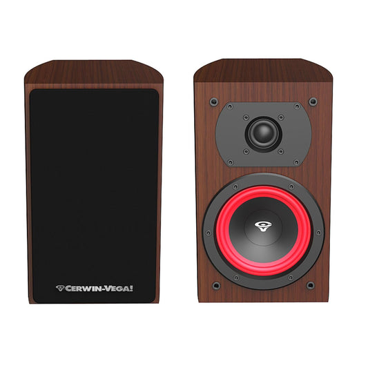 CERWIN-VEGA! Home Audio LA165 6.5 inch 150 Watts 2-Way Bookshelf Speakers Color Expresso
