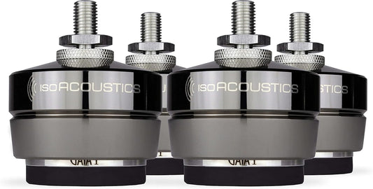 IsoAcoustics Gaia Series Isolation Feet for Speakers & Subwoofers (Gaia I, 220 lb max) - Set of 4