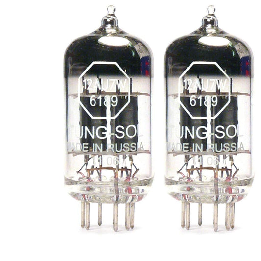 Brand New Tung-Sol Reissue 12AU7 6189 ECC82 GAIN MATCHED Pair (2) Vacuum Tubes