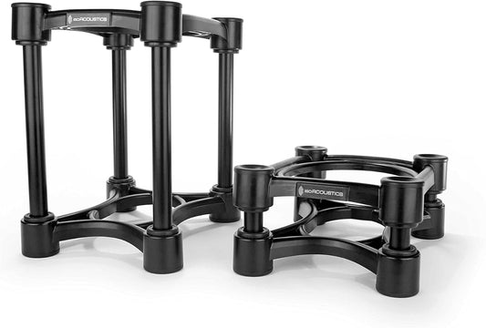 IsoAcoustics Iso-Stand Series Speaker Isolation Stands with Height & Tilt Adjustment: Iso-155 (6.1” x 7.5”) Pair