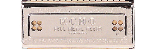 Hohner Accordions Hohner Harmonica C/G Echo 54 Tremolo Harmonica, Stainless steel