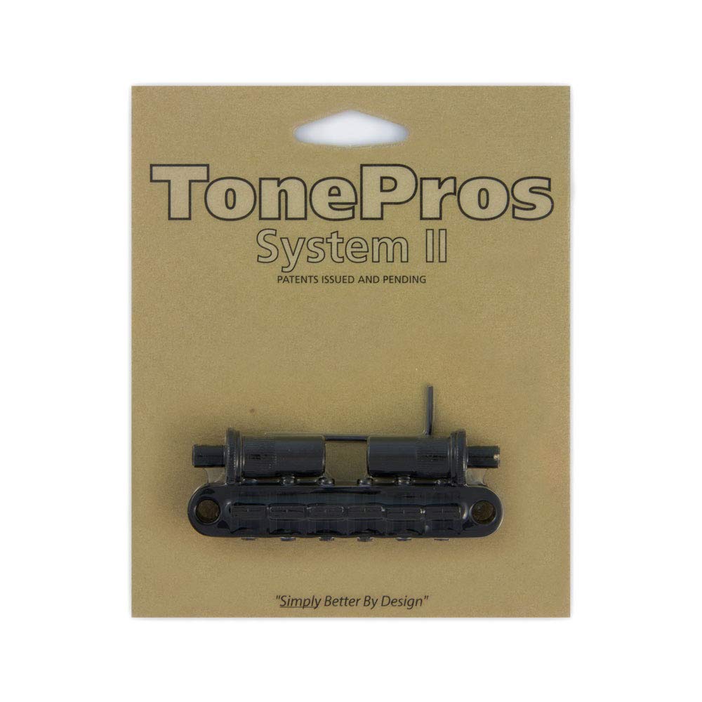 TonePros Metric Locking Tune-O-Matic Bridge (large posts) Black