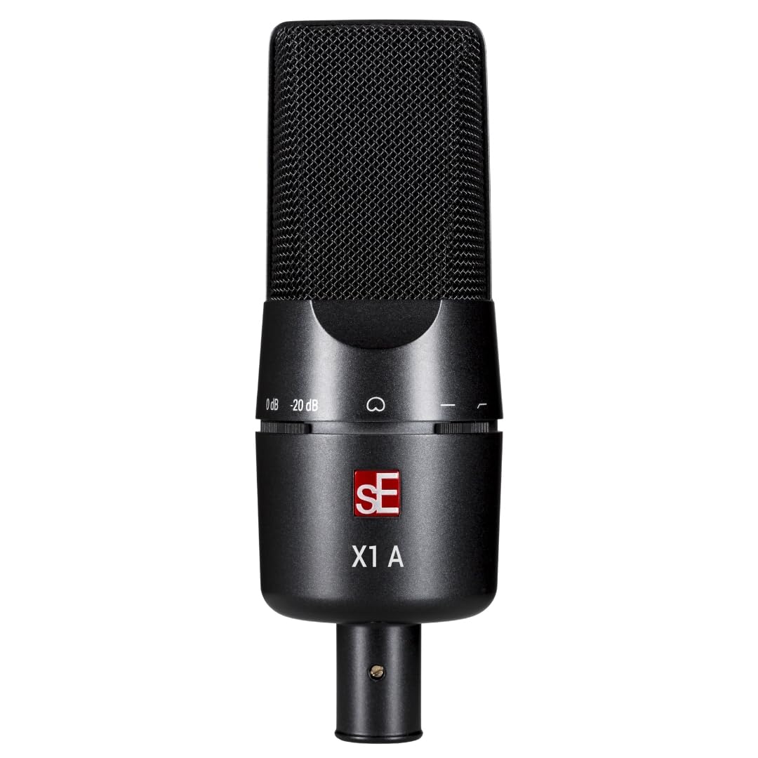 SE ELECTRONICS X1 A Large Diaphragm Condenser Microphone with 100 Hz Filter & -20 dB Pad - XLR Condenser Mic for Singing & Instruments - Professional Studio Microphone for Recording & Podcasting