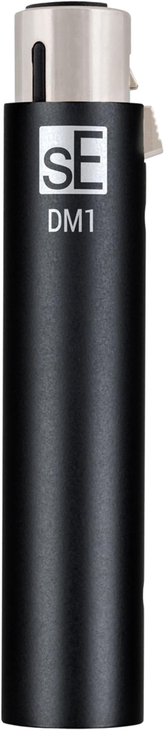 sE Electronics DM1 Dynamite Ultra-Slim Inline Microphone Preamp for Ribbon & Dynamic Microphones - Mic Preamp with +28dB Gain for Clean, Natural Sound - Ideal for Podcasting & Live Sound (Black)