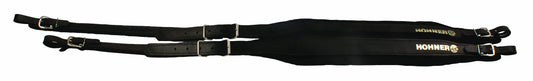 Hohner ACC4 BLK Accordion Leather Straps (Black)