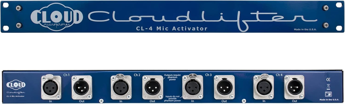 Cloud Microphones - Cloudlifter CL-4 Mic Activator - Ultra-Clean Microphone Preamp Gain - USA Made