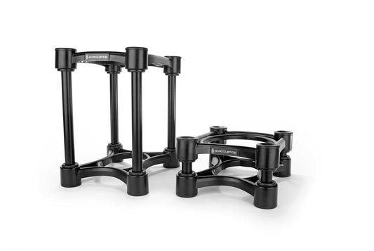 IsoAcoustics Iso-Stand Series Speaker Isolation Stands with Height & Tilt Adjustment: Iso-155 (6.1�� x 7.5��) Pair