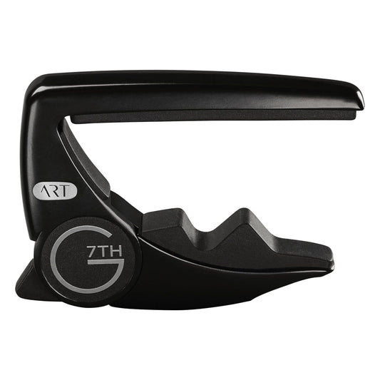 G7th Performance 3 Guitar Capo - Steel String Satin Black - 52mm - Adaptive Radius Technology, Precise Tuning, Unique Tension Control for Easy One-Handed Use - 6 String Acoustic or Electric Guitars
