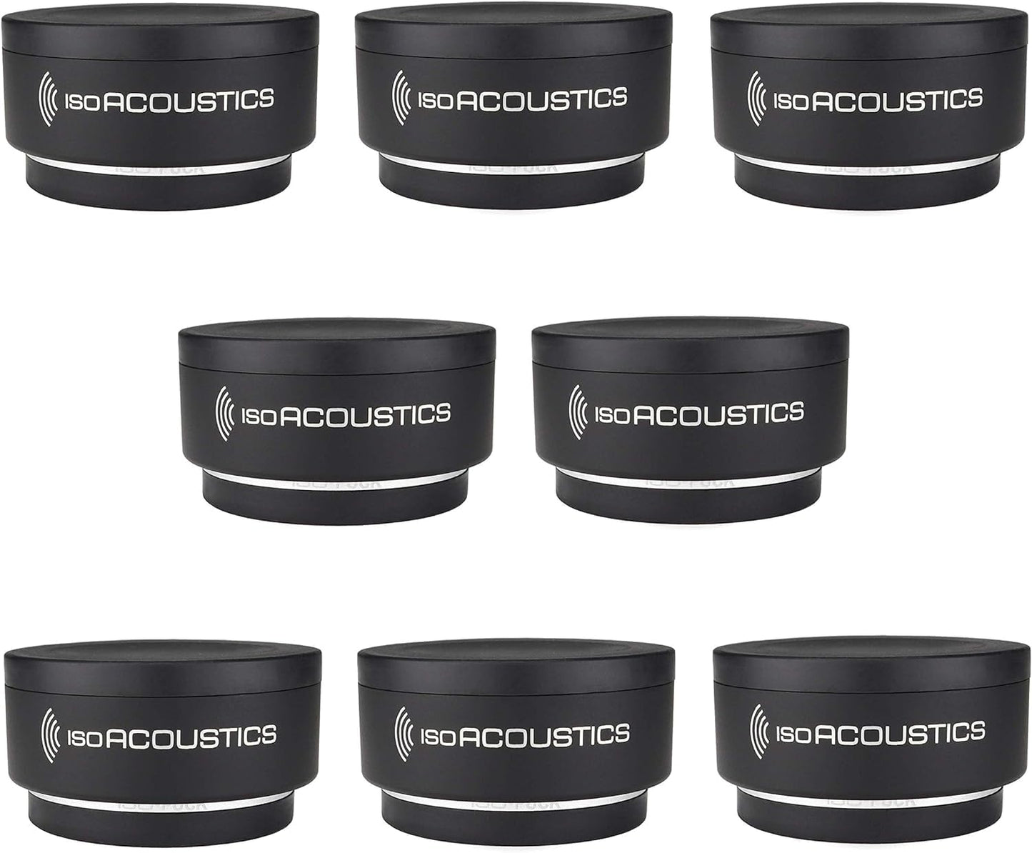 IsoAcoustics Iso-Puck Series Acoustic Isolators (Iso-Puck, 20 lbs max/Unit, 8-Pack)