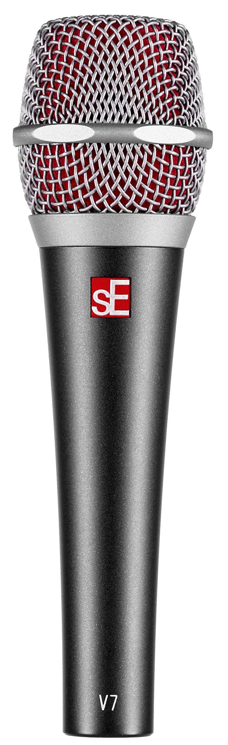 SE ELECTRONICS V7 Dynamic Microphone for Singing, Speech & Studio Recording - XLR Handheld Professional Microphone with Supercardioid Aluminum Voice Coil for Huge Gain Before Feedback - Grey