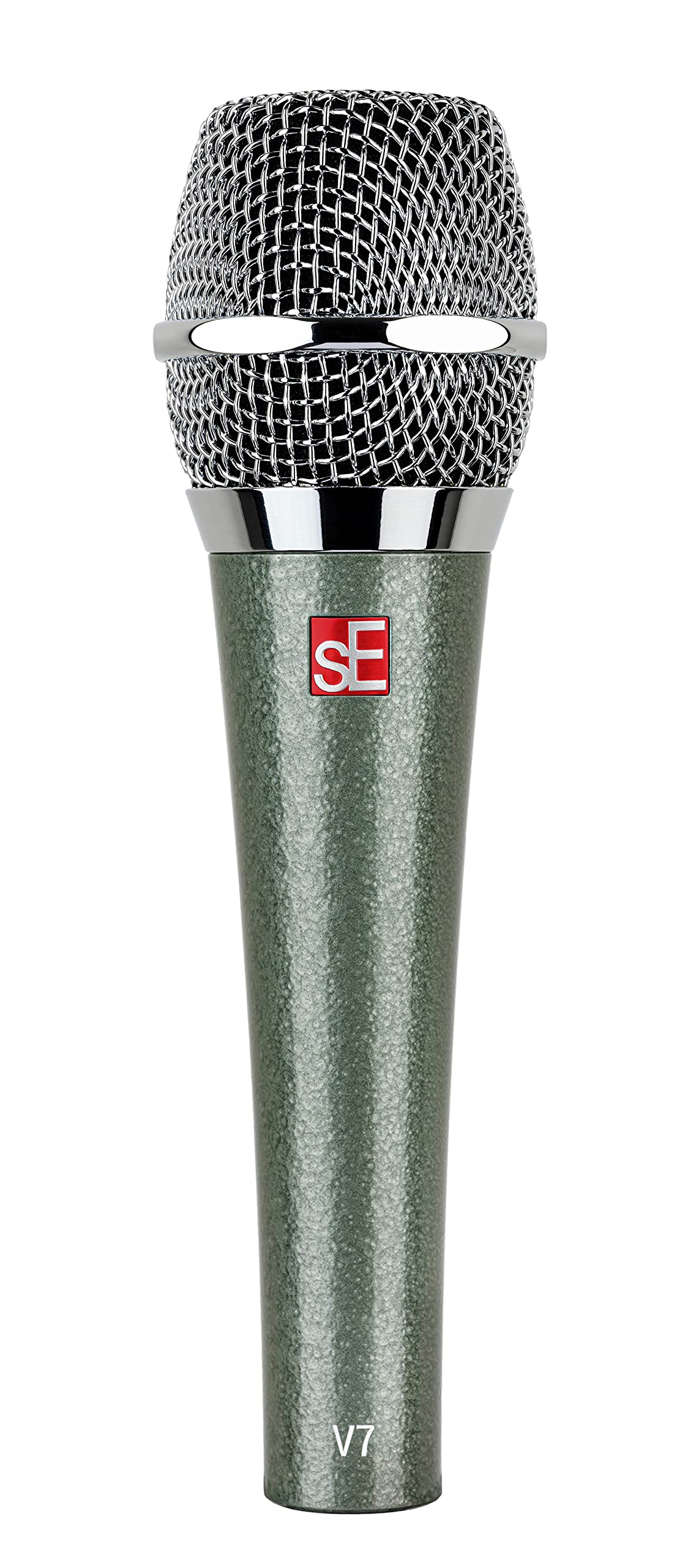 SE ELECTRONICS V7 Dynamic Microphone for Singing, Speech & Studio Recording - XLR Handheld Professional Microphone with Supercardioid Aluminum Voice Coil for Huge Gain Before Feedback - Vintage
