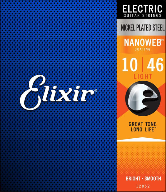 Elixir 12052 Electric Nano Light 10-46 (3 Pack Bundle)
