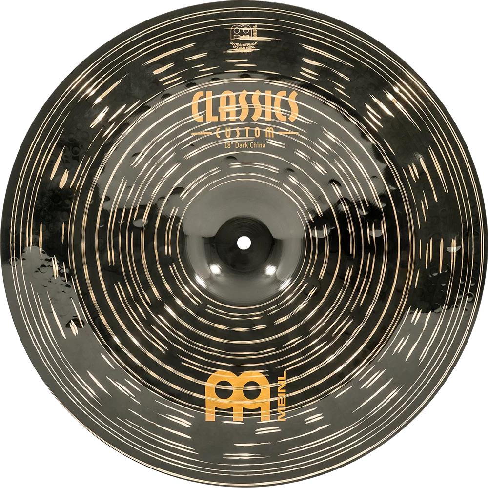 Meinl 18" China Cymbal - Classics Custom Dark - Made in Germany, 2-YEAR WARRANTY (CC18DACH)