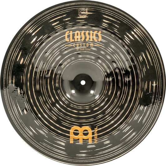 Meinl 18" China Cymbal - Classics Custom Dark - Made in Germany, 2-YEAR WARRANTY (CC18DACH)