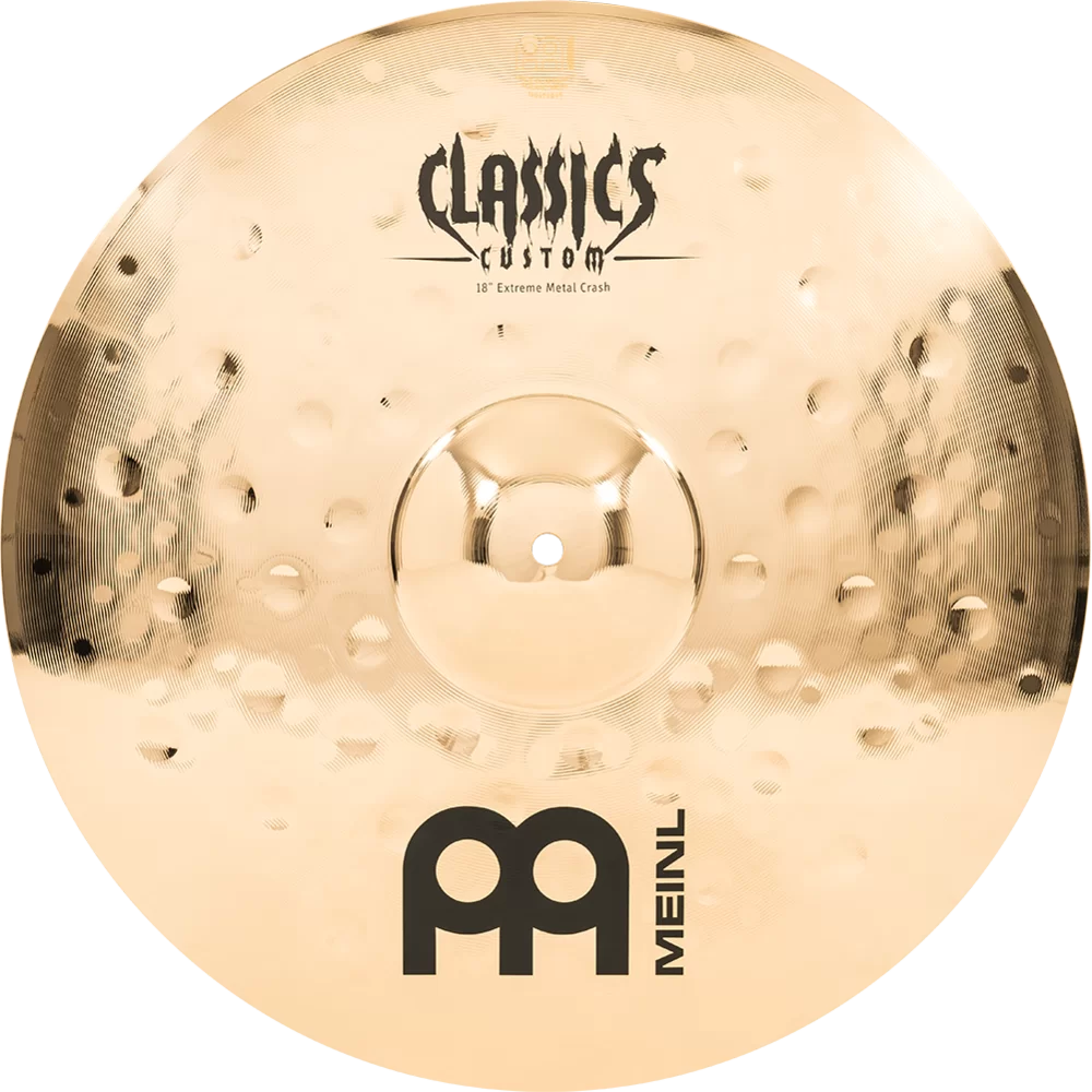 Meinl 18" Crash Cymbal - Classics Custom Extreme Metal - Made in Germany, 2-YEAR WARRANTY (CC18EMC-B)