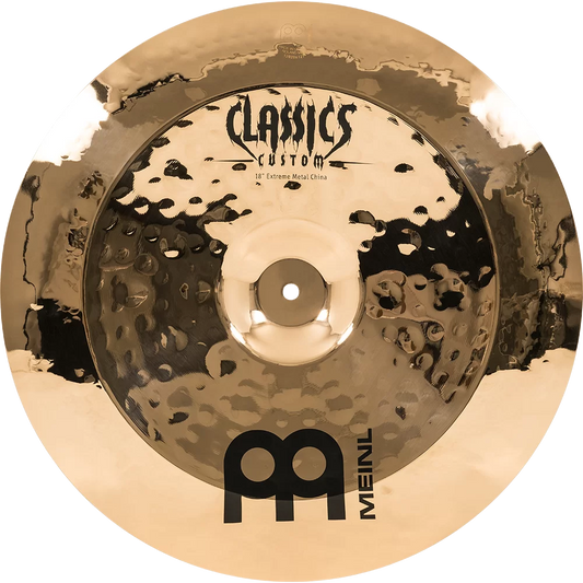 Meinl 18" China Cymbal - Classics Custom Extreme Metal - Made in Germany, 2-YEAR WARRANTY (CC18EMCH-B)