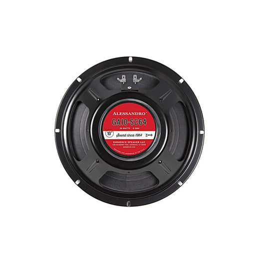 Eminence Signature Series GA10-SC64 10" George Alessandro Guitar Speaker, 20 Watts at 8 Ohms