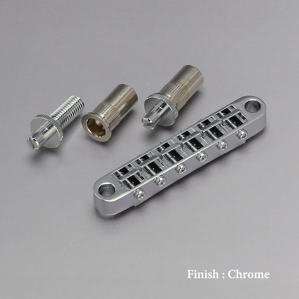 Gotoh Tune-o-matic Bridge with Studs/Bushings, Nickel