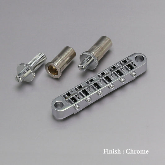 Gotoh Tune-o-matic Bridge with Studs/Bushings, Nickel