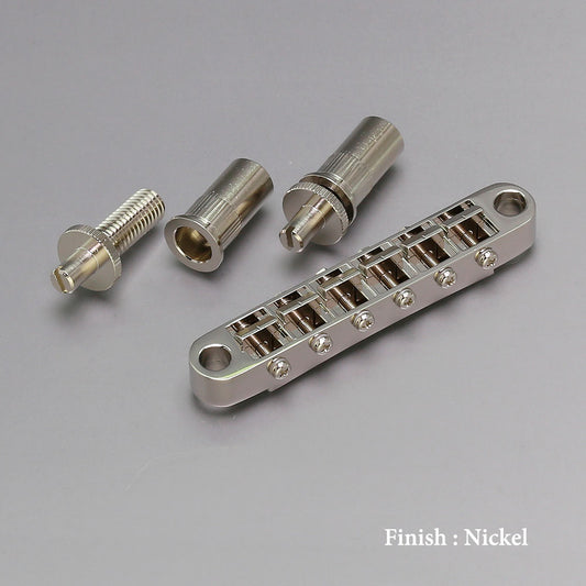 Gotoh Tune-o-matic Bridge with Studs/Bushings, Chrome