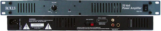 Rolls RA170 70-Volt/70 Watt Power Amplifier,Black