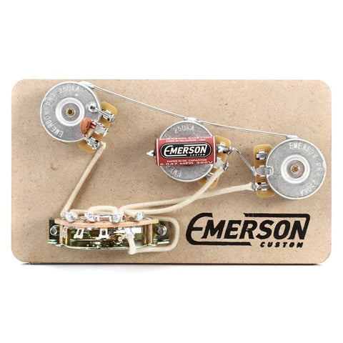 Emerson Custom 5-Way Prewired Kit for Fender Stratocasters - 250k Pots