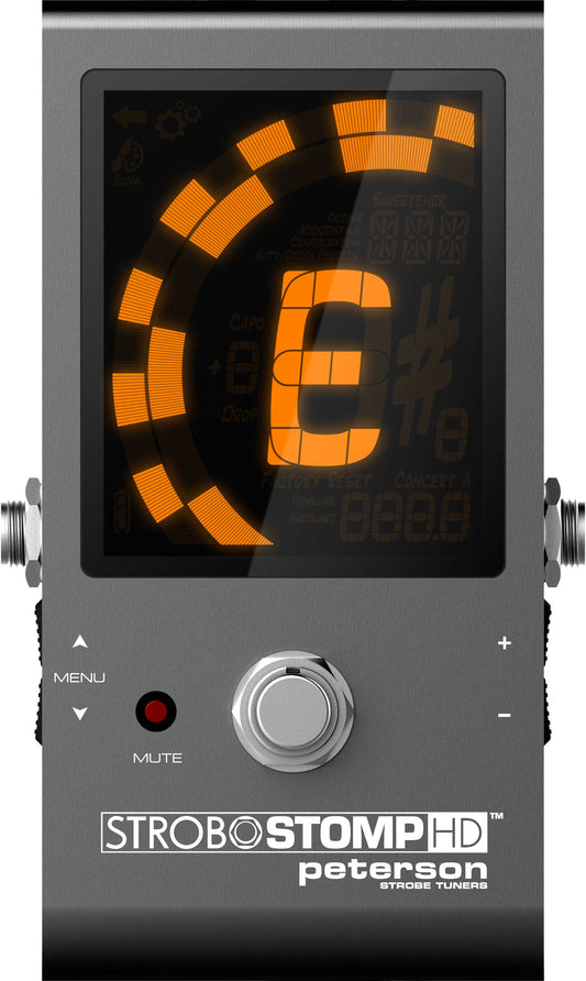 Peterson StroboStomp HD | Guitar and Bass Pedal board Strobe Tuner