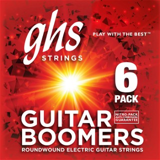 GHS Boomers GBXL Extra Light Electric Guitar Strings (9-42) 5-Pack (Standard)