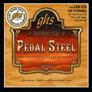 Ghs Gbe9 Pedal Steel String Set - Pure Nickel