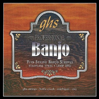 GHS BANJO - Stainless Steel String Set- 5-String - PF155 - Light