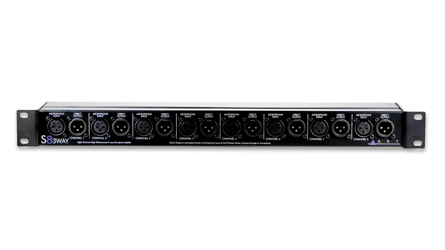 ART S8-3Way Eight Channel Three-Way Mic Splitter