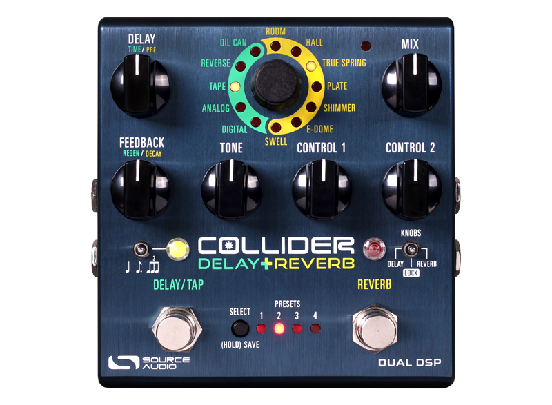 Source Audio Collider Stereo Delay and Reverb